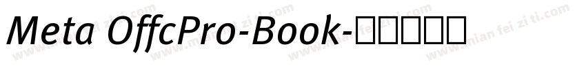 Meta OffcPro-Book字体转换